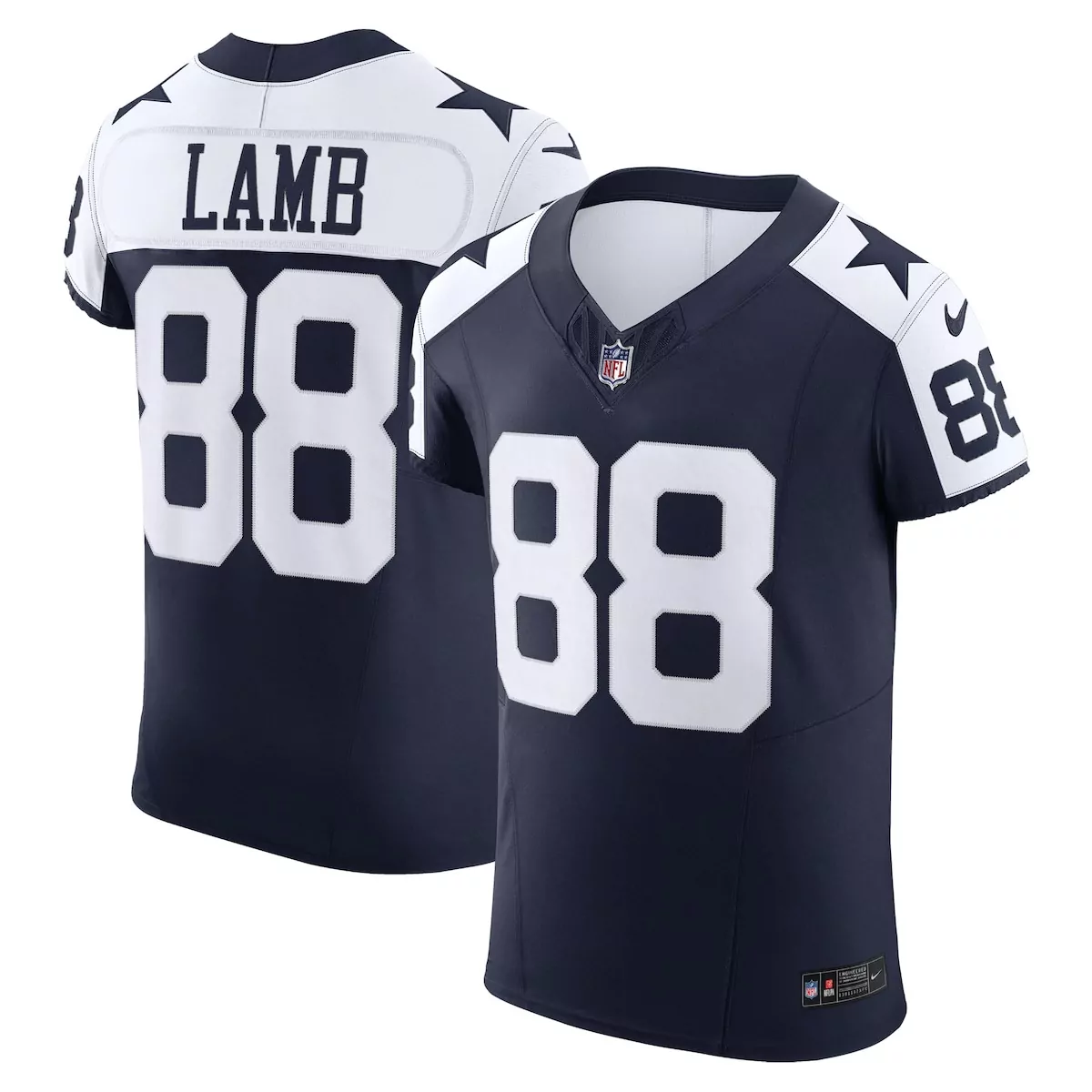 dallas cowboys ceedee lamb navy alternate team game jersey