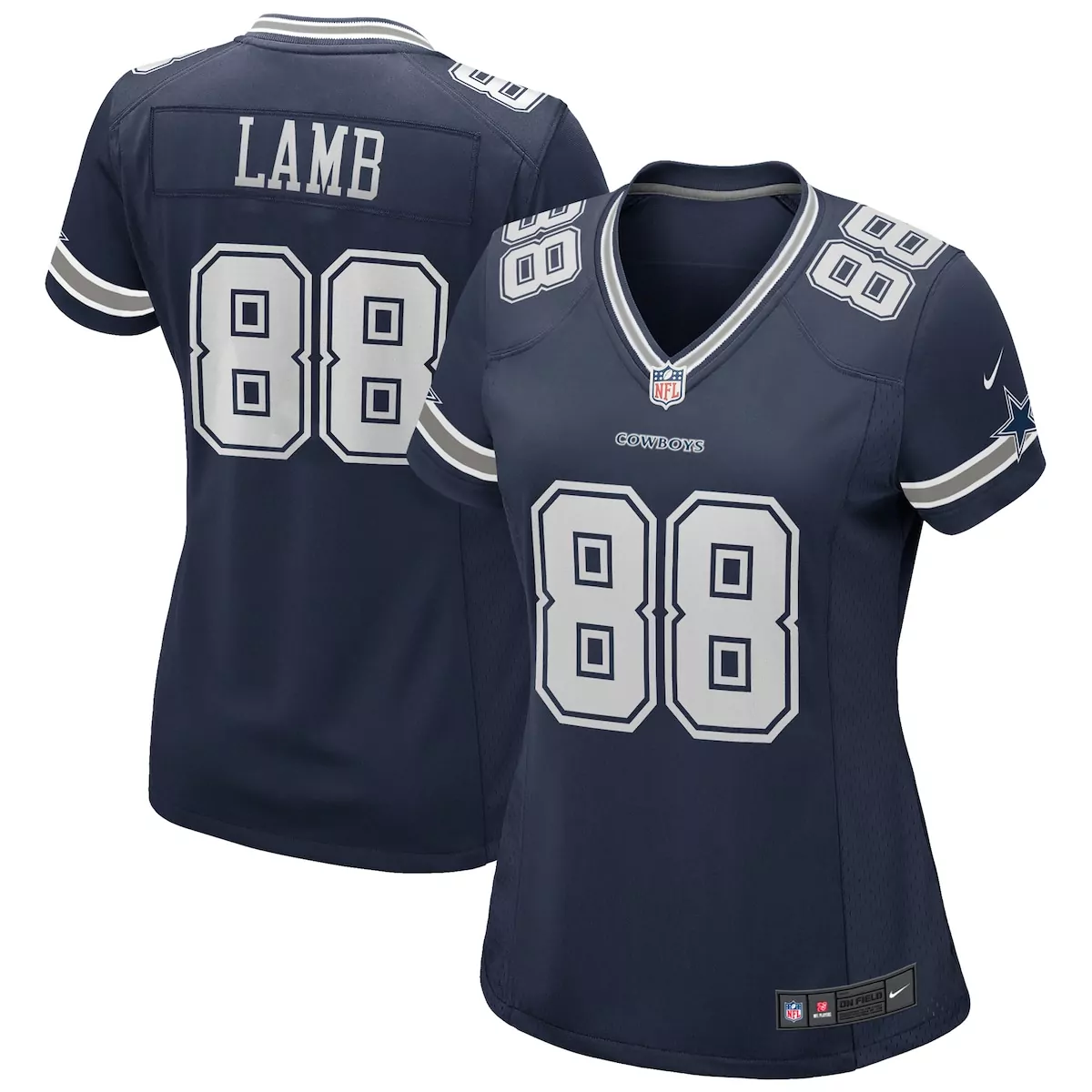 dallas cowboys ceedee lamb navy alternate team game jersey