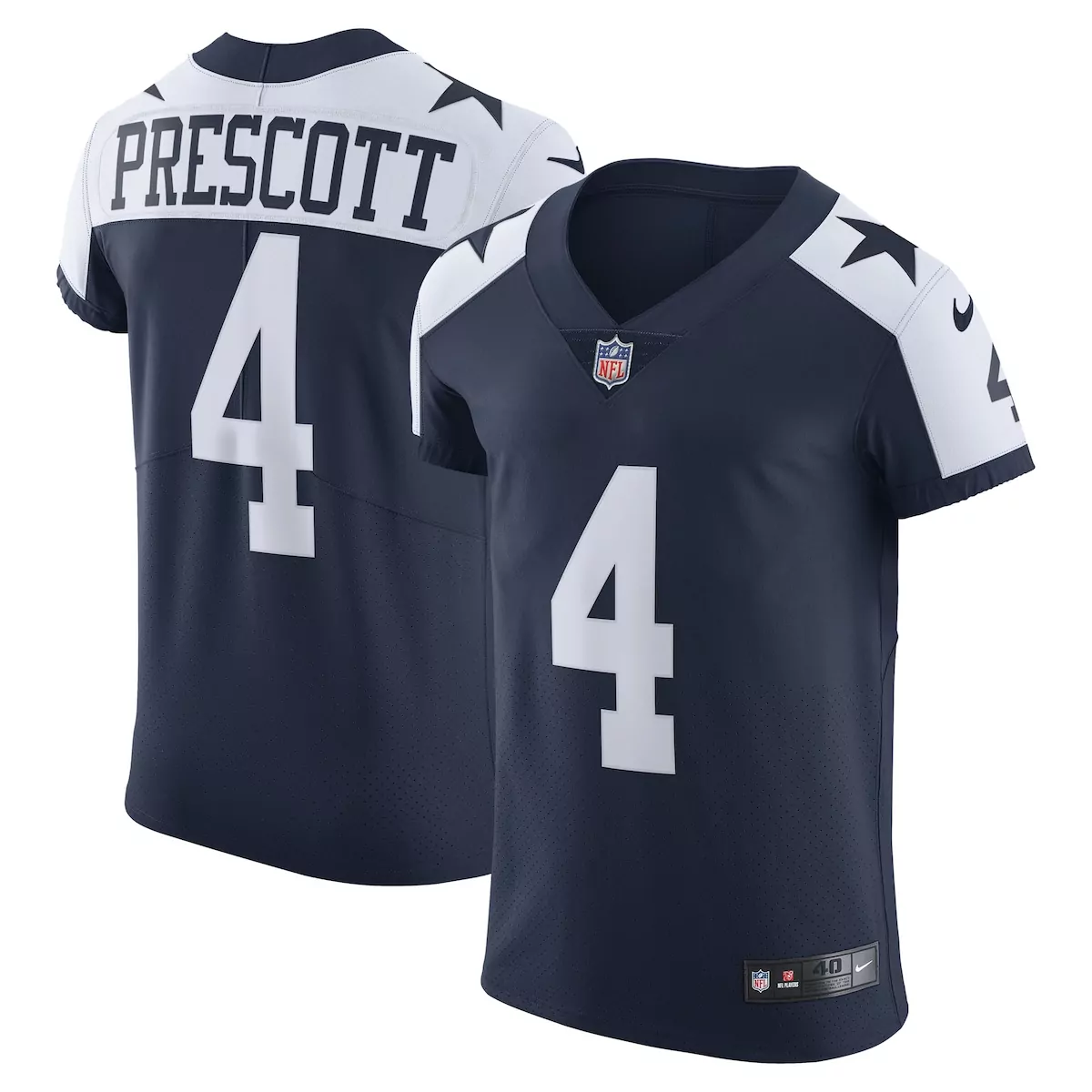 dallas cowboys dak prescott gray inverted legend player performance top