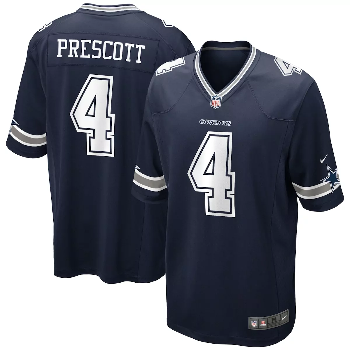 Dak Prescott Dallas Cowboys Navy Alternate Youth Walter Payton Patch Jersey | All Stitched Fan Gear | Perfect Gift for Young Fans | For Men, Women & Youth