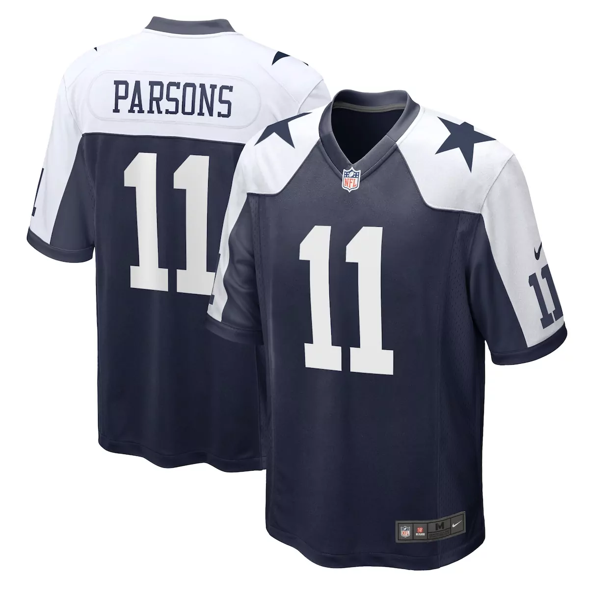 dallas cowboys micah parsons navy alternate game team jersey