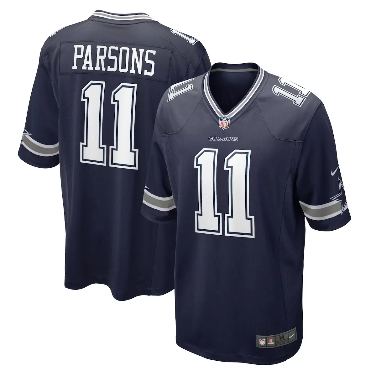 dallas cowboys micah parsons navy alternate game team jersey