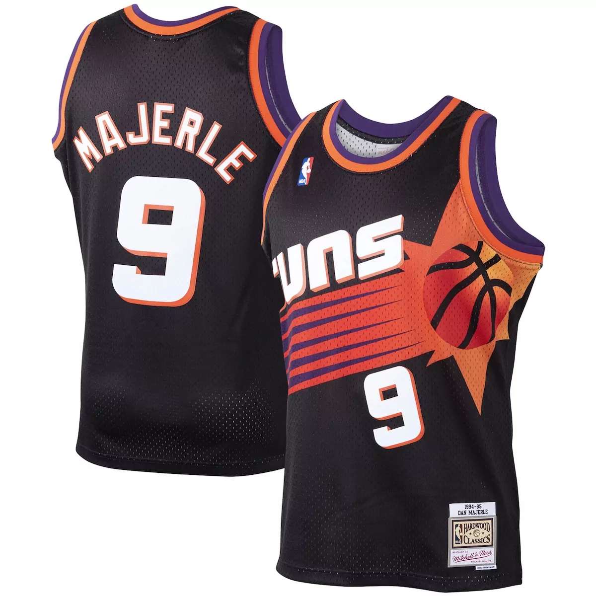 dan majerle black phoenix suns 1994 95 hardwood classics player jersey