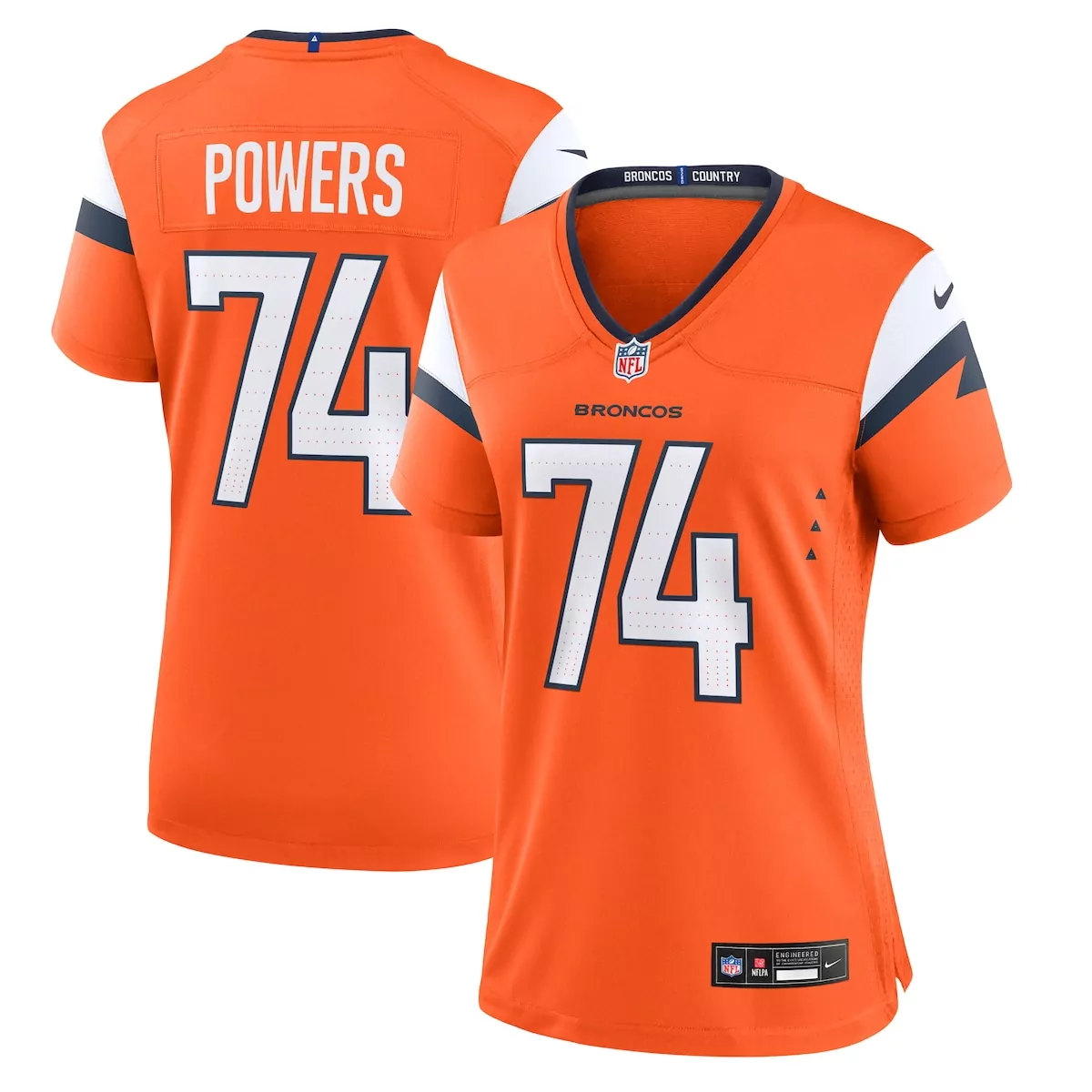 denver broncos ben powers orange team game jersey ekq