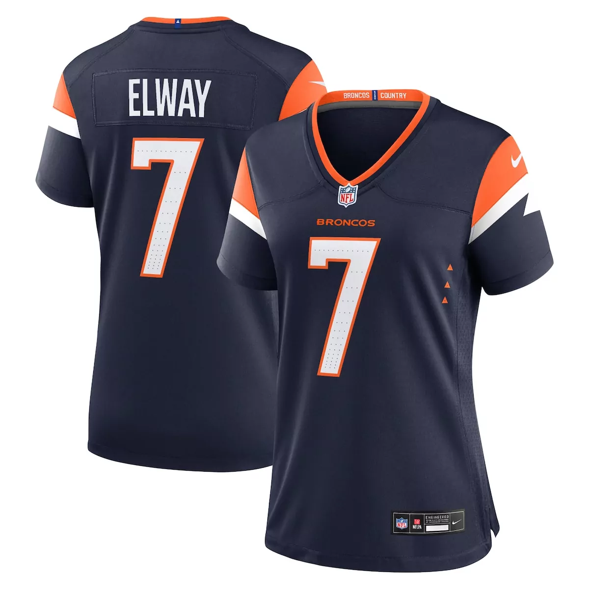 denver broncos john elway navy mile high collection retired player alternate game jersey