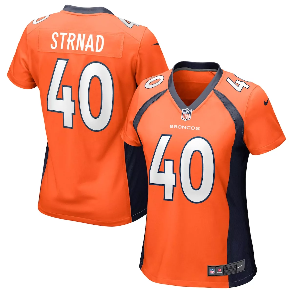denver broncos justin simmons orange vapor f u s e limited jersey