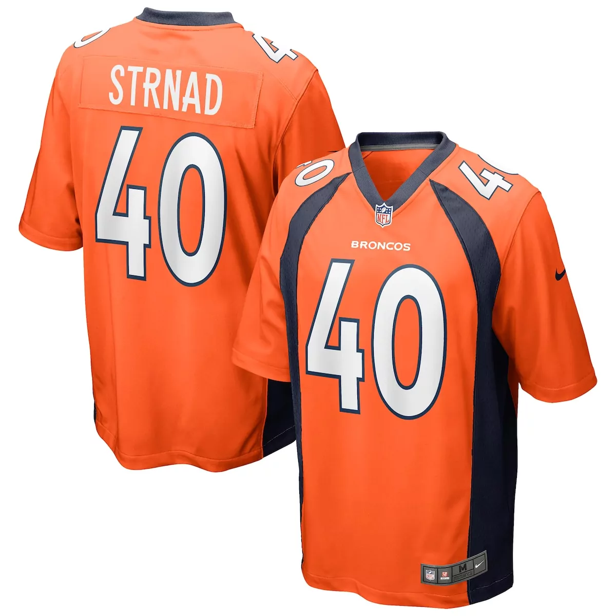 denver broncos justin simmons orange vapor f u s e limited jersey