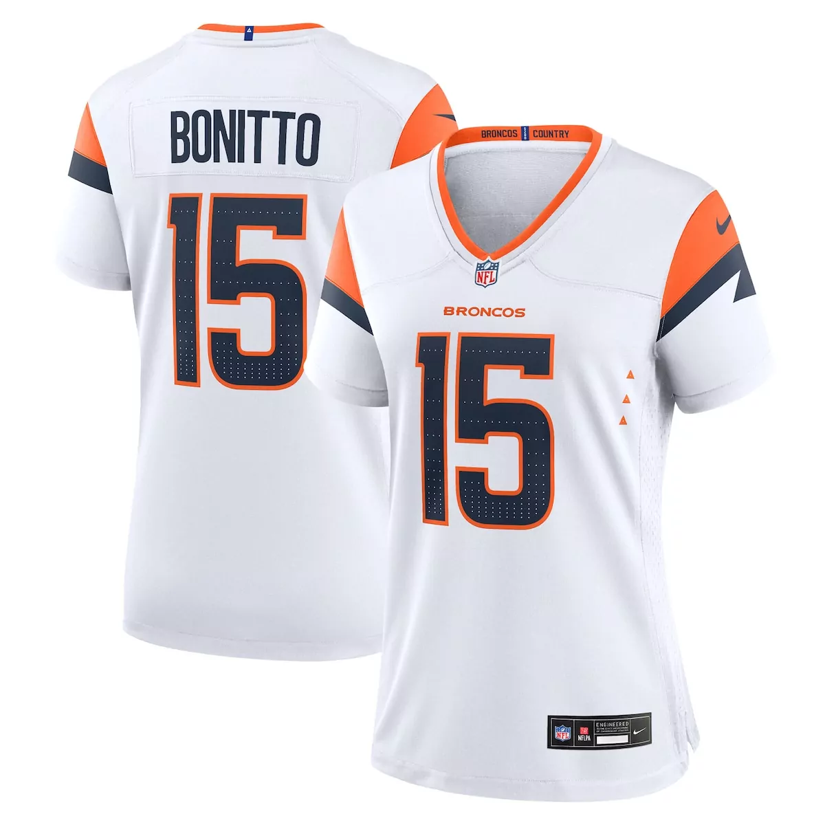 denver broncos nik bonitto orange team game jersey lpd