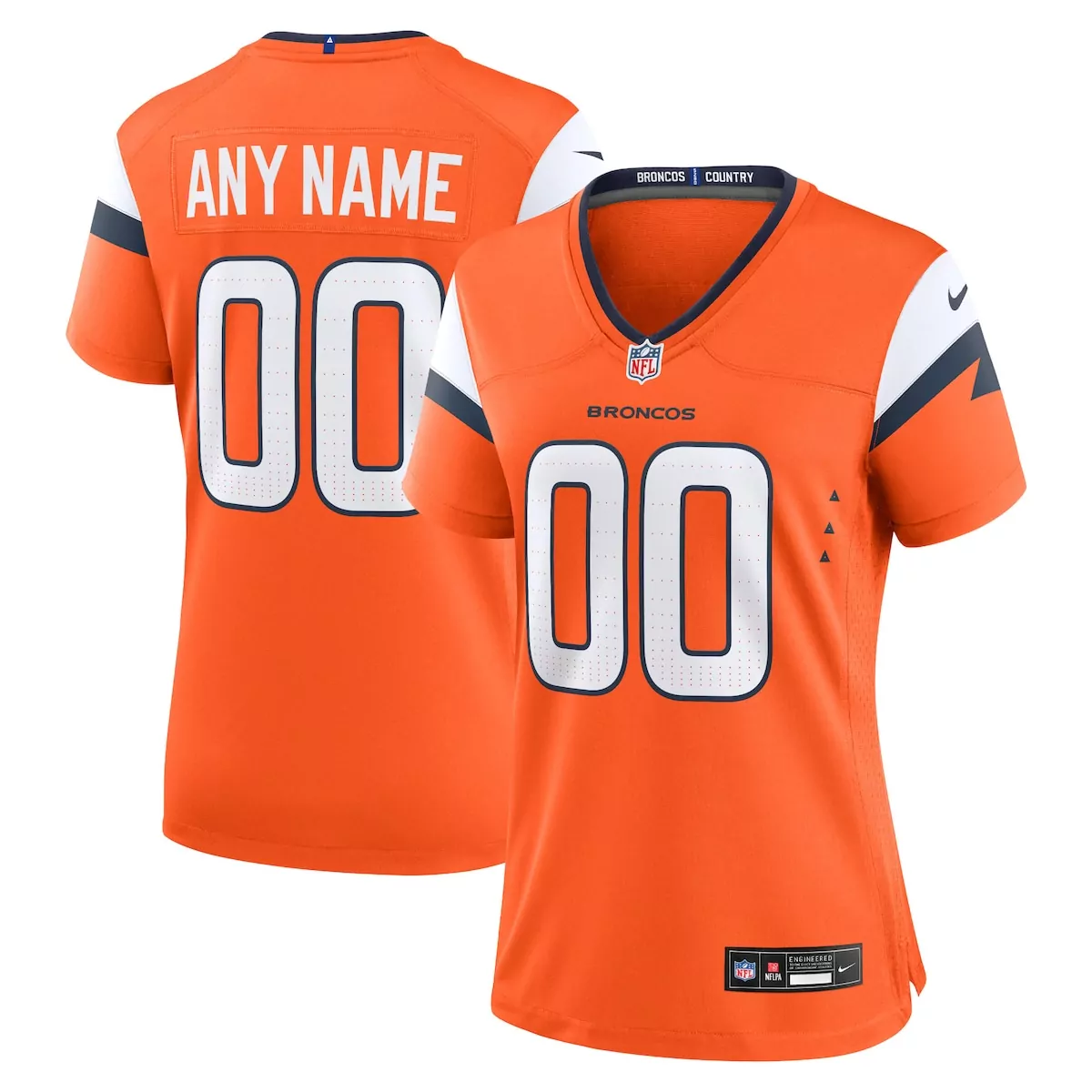 denver broncos orange alternate custom game jersey lku