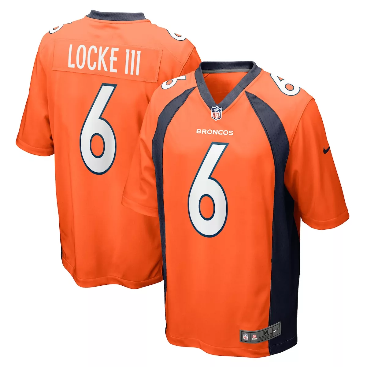 denver broncos nik bonitto orange team game jersey lpd