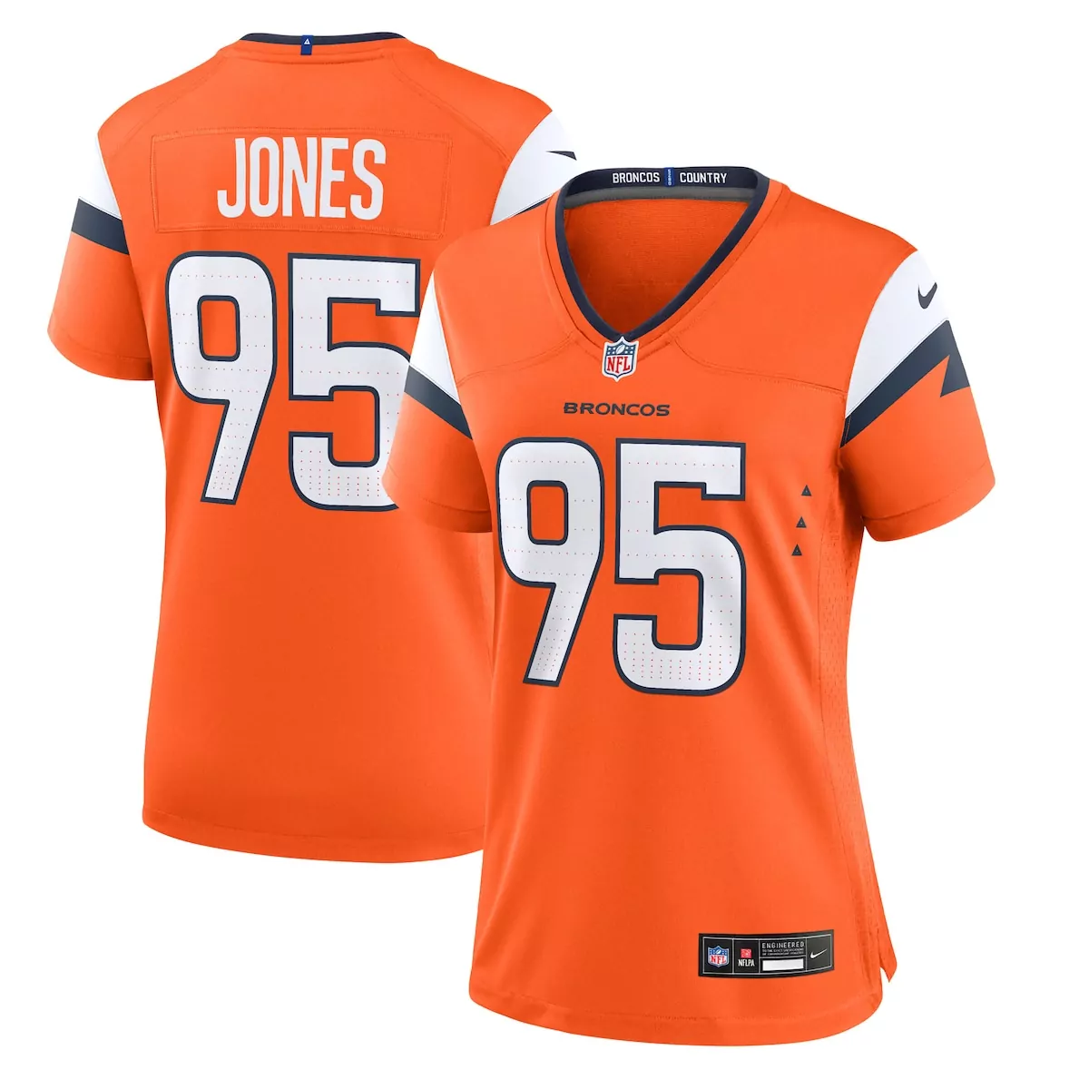 denver broncos saivion jones orange team game jersey uaf