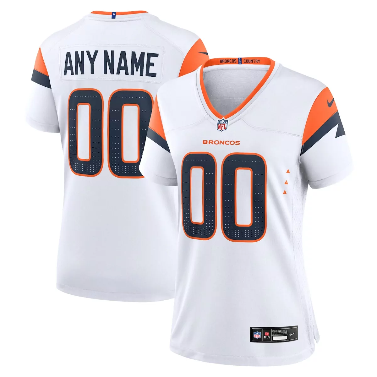 denver broncos orange mile high collection custom game jersey wy2