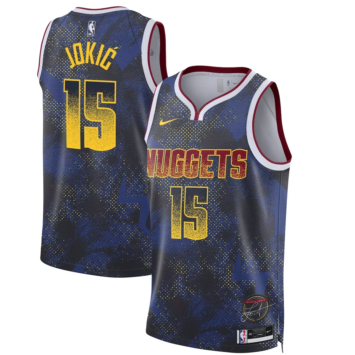 denver nuggets 2025 select series jersey nikola jokic mens