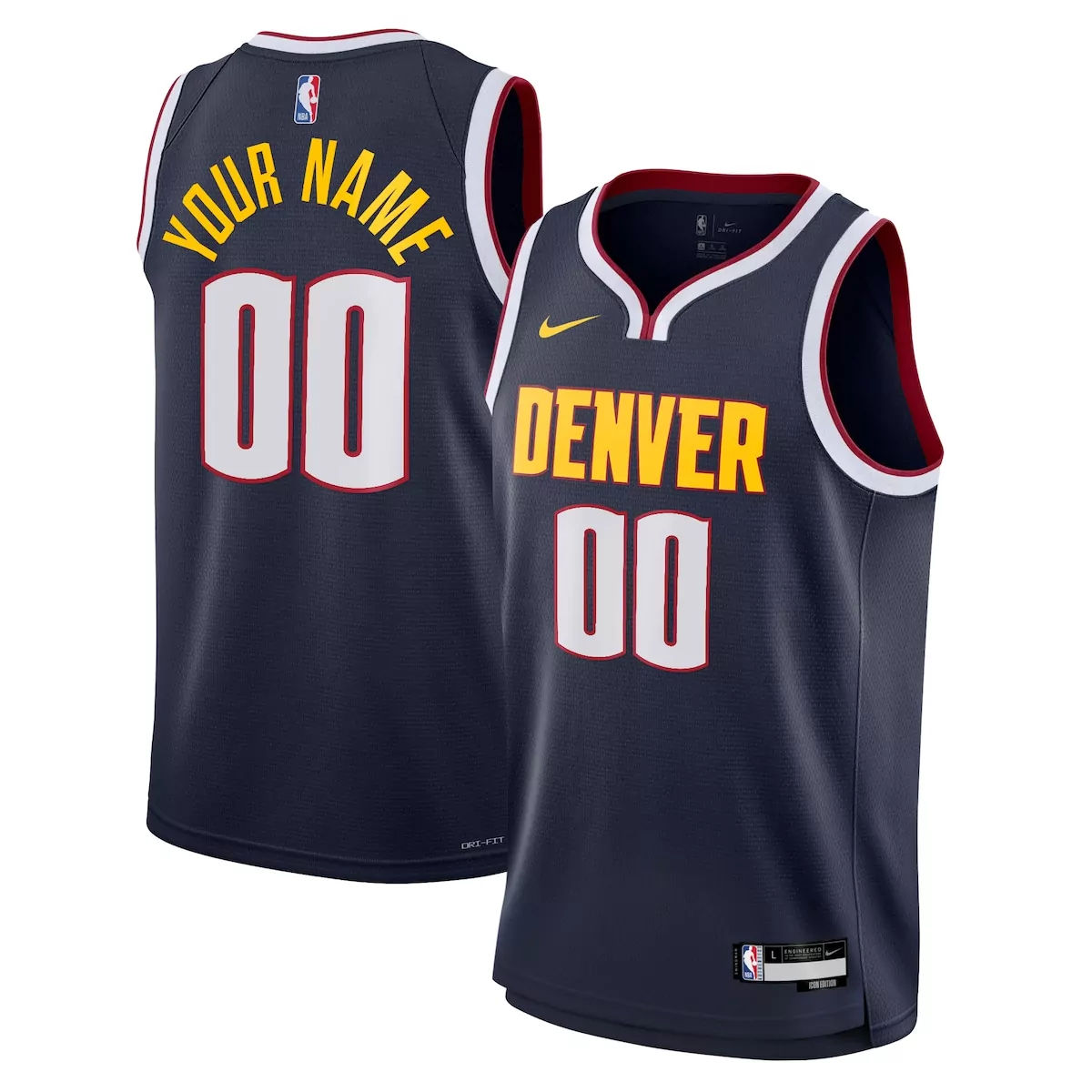 denver nuggets icon jersey custom