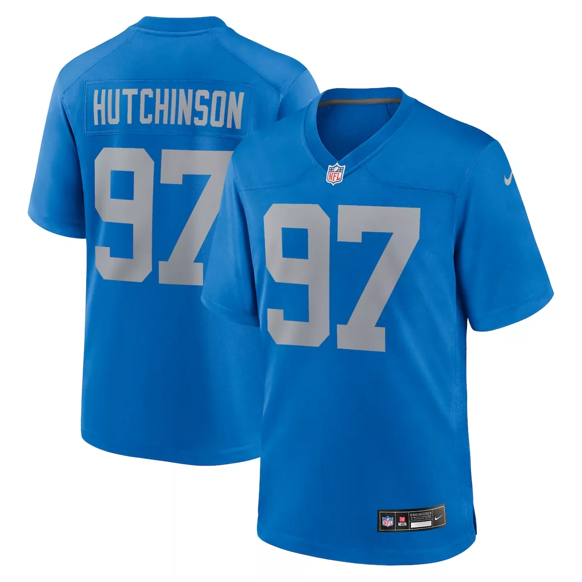 detroit lions aidan hutchinson black 2nd alternate game jersey dzv
