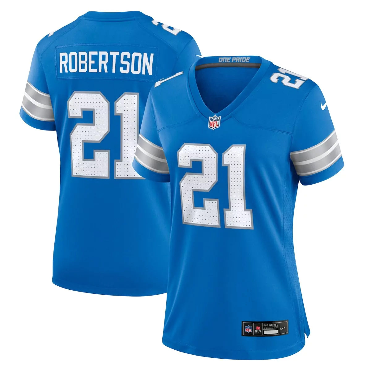 detroit lions amik robertson blue team game jersey 9mi
