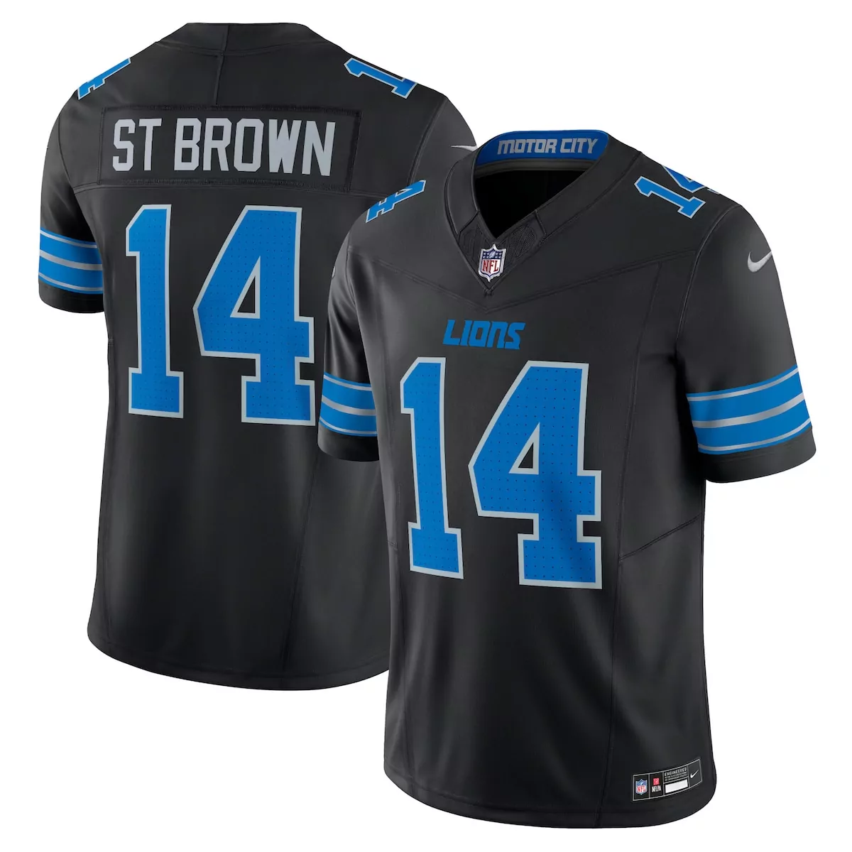 detroit lions amik robertson blue team game jersey 9mi