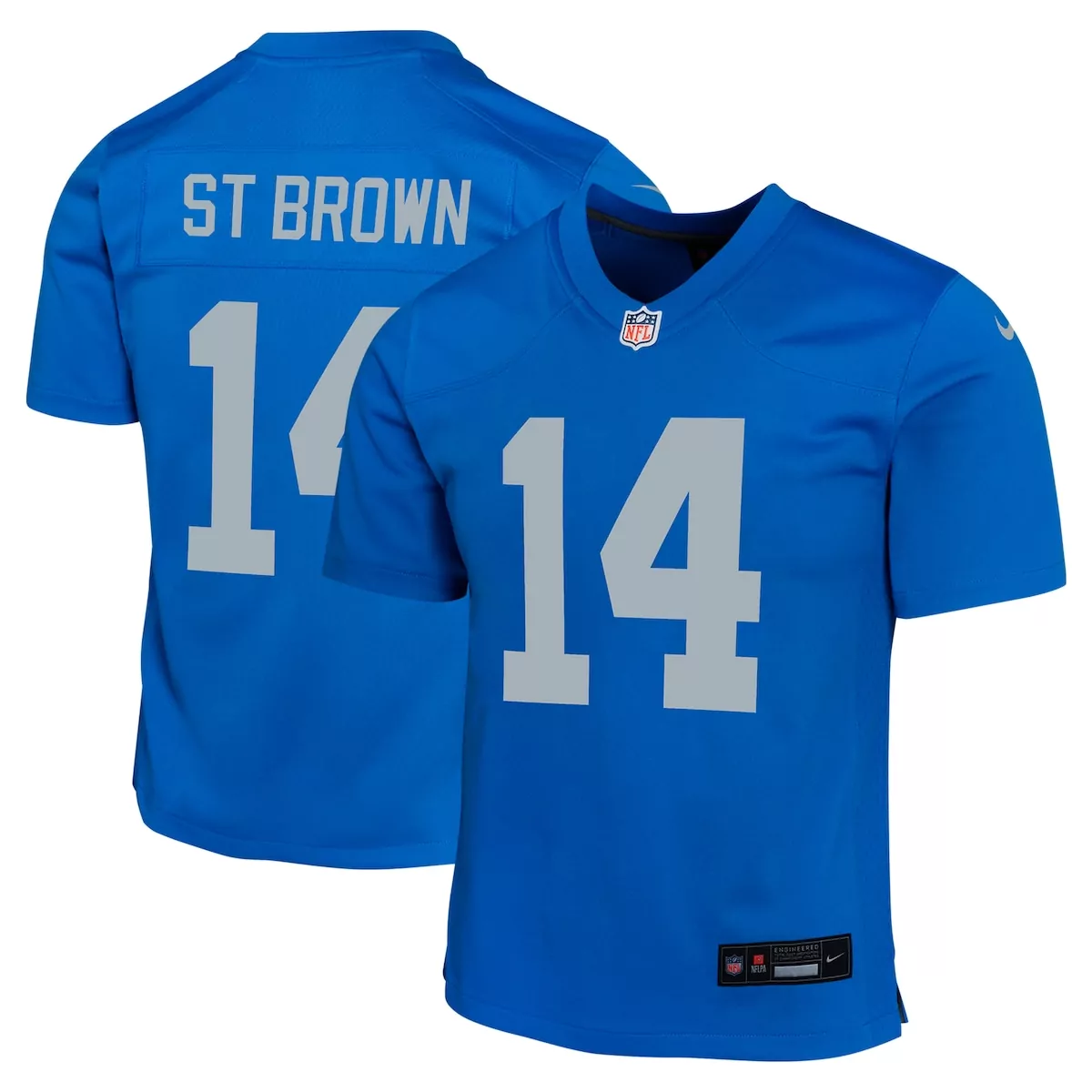 detroit lions amon ra st brown blue alternate legend player performance top