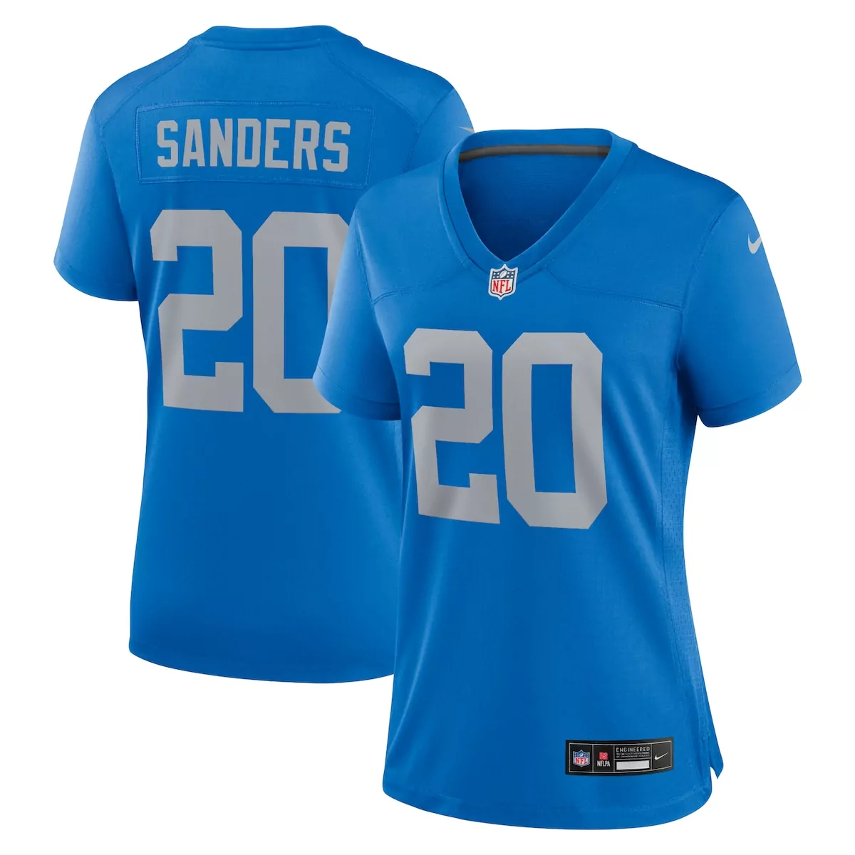 detroit lions barry sanders blue 1996 legacy jersey
