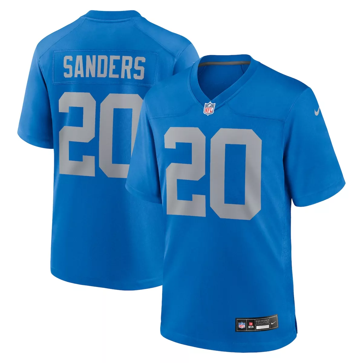 detroit lions barry sanders blue 1996 legacy jersey