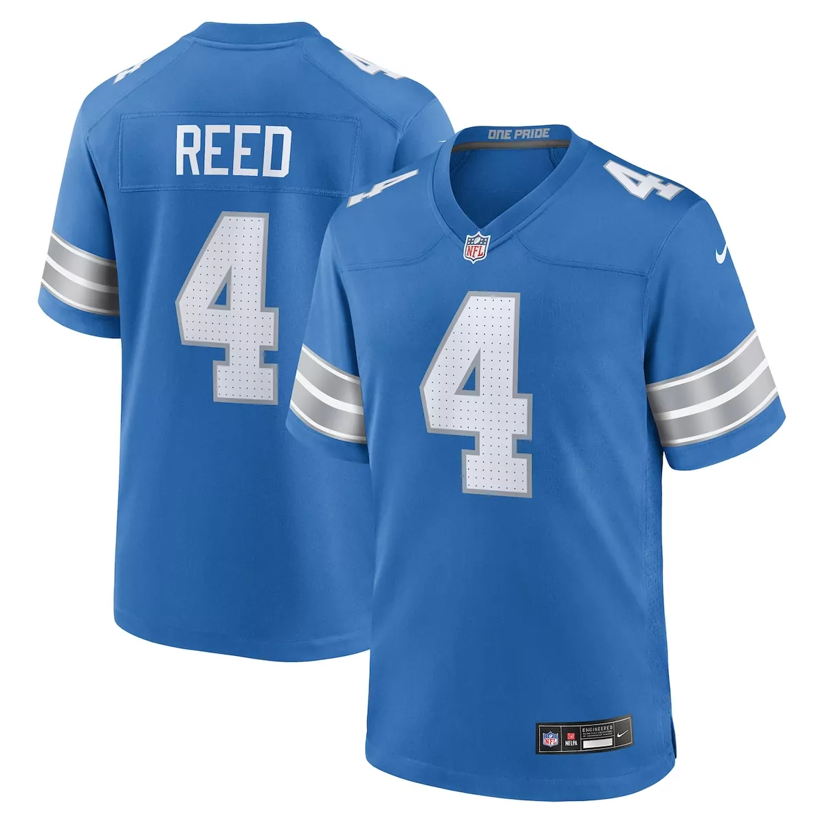 detroit lions white custom game jersey zbr