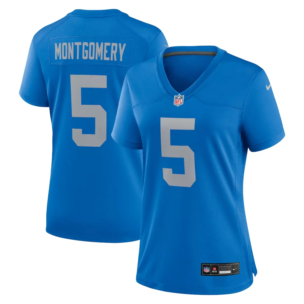 detroit lions david montgomery blue alternate game jersey b64