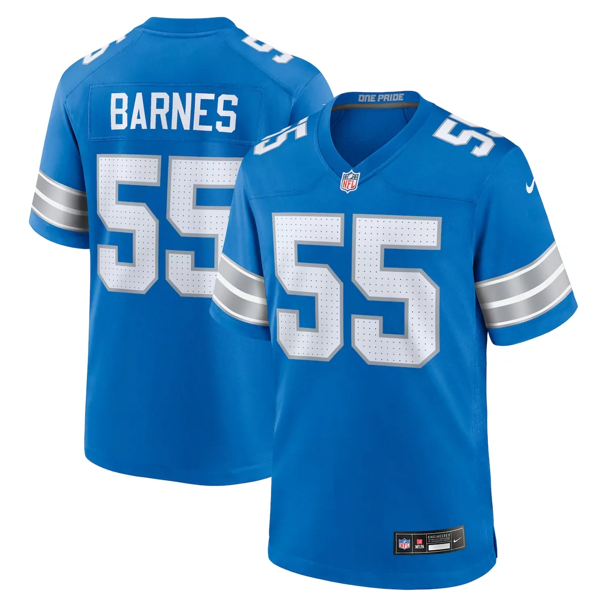detroit lions derrick barnes blue team game jersey 5gq
