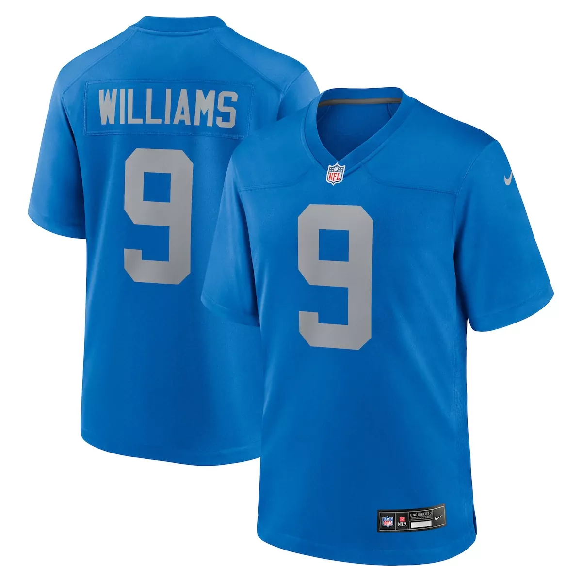 detroit lions jameson williams blue alternate game jersey