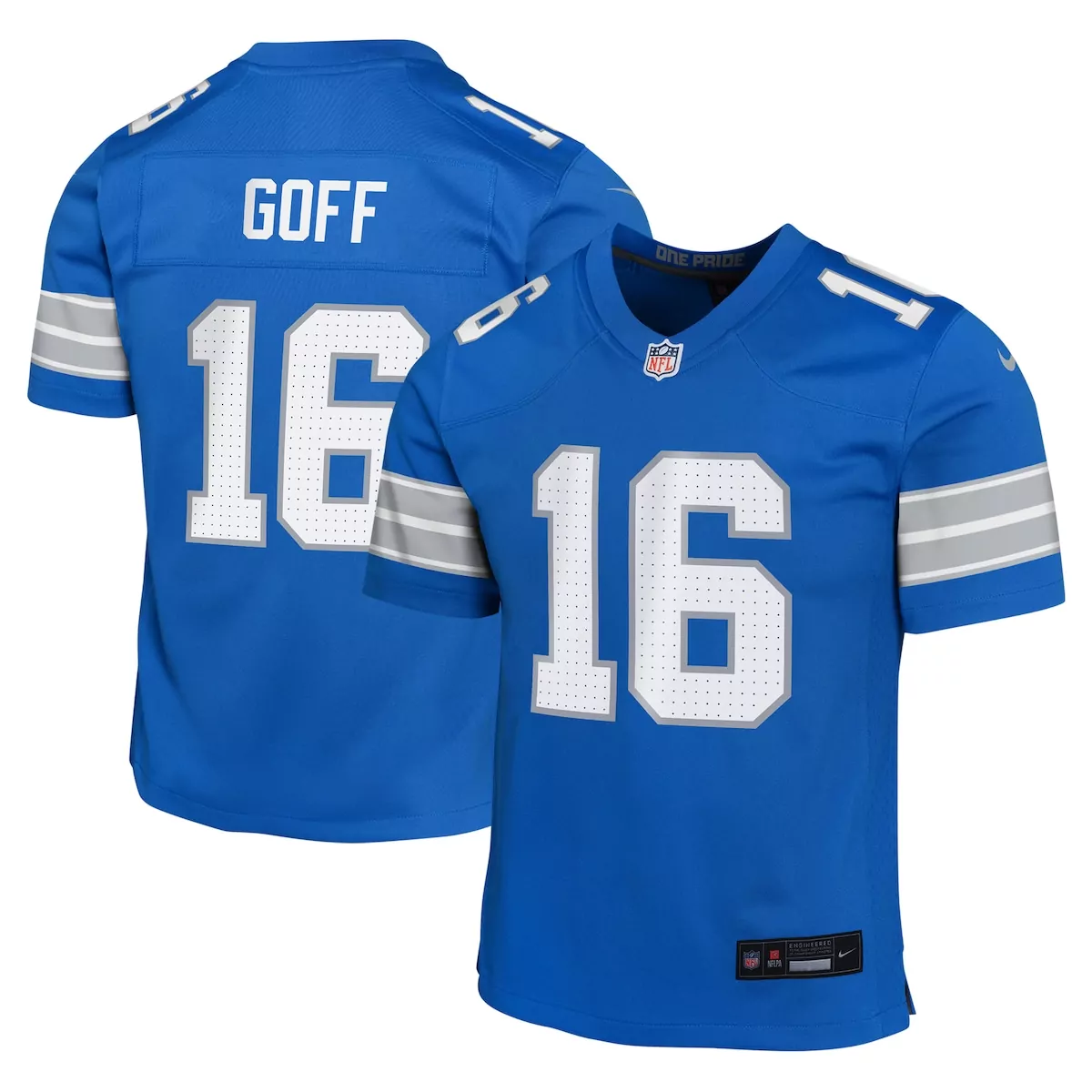 detroit lions jared goff blue game jersey 752