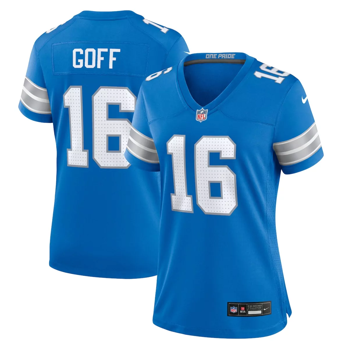 detroit lions jared goff blue game jersey 752