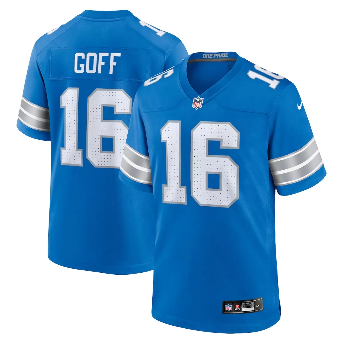detroit lions jared goff blue game jersey 752