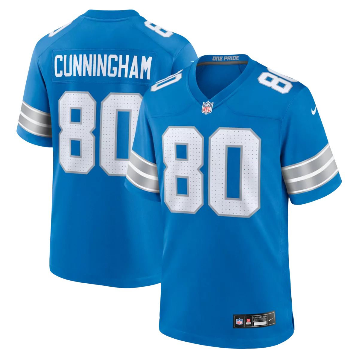 detroit lions kyle allen blue team game jersey w21