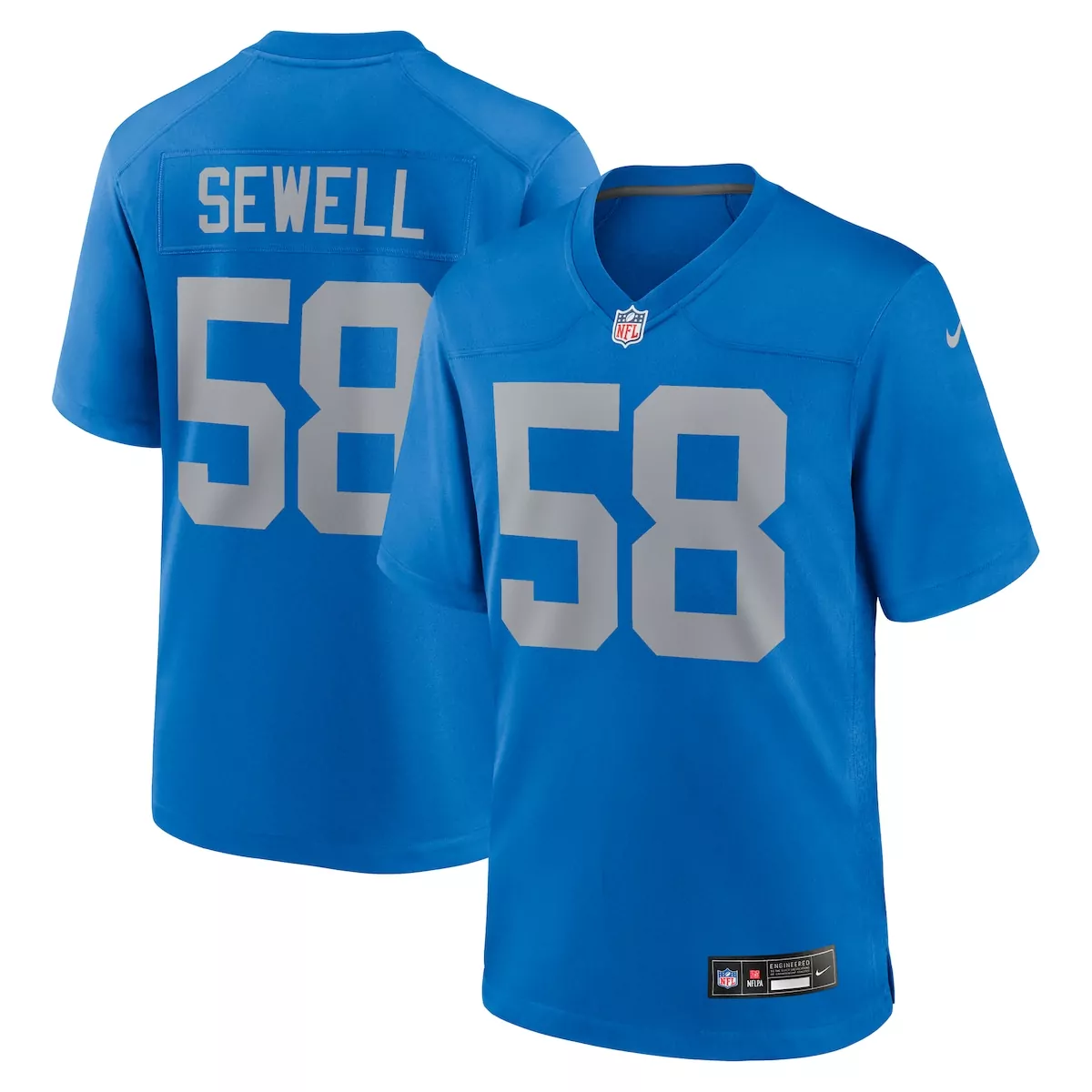 detroit lions penei sewell black 2nd alternate game jersey nzc