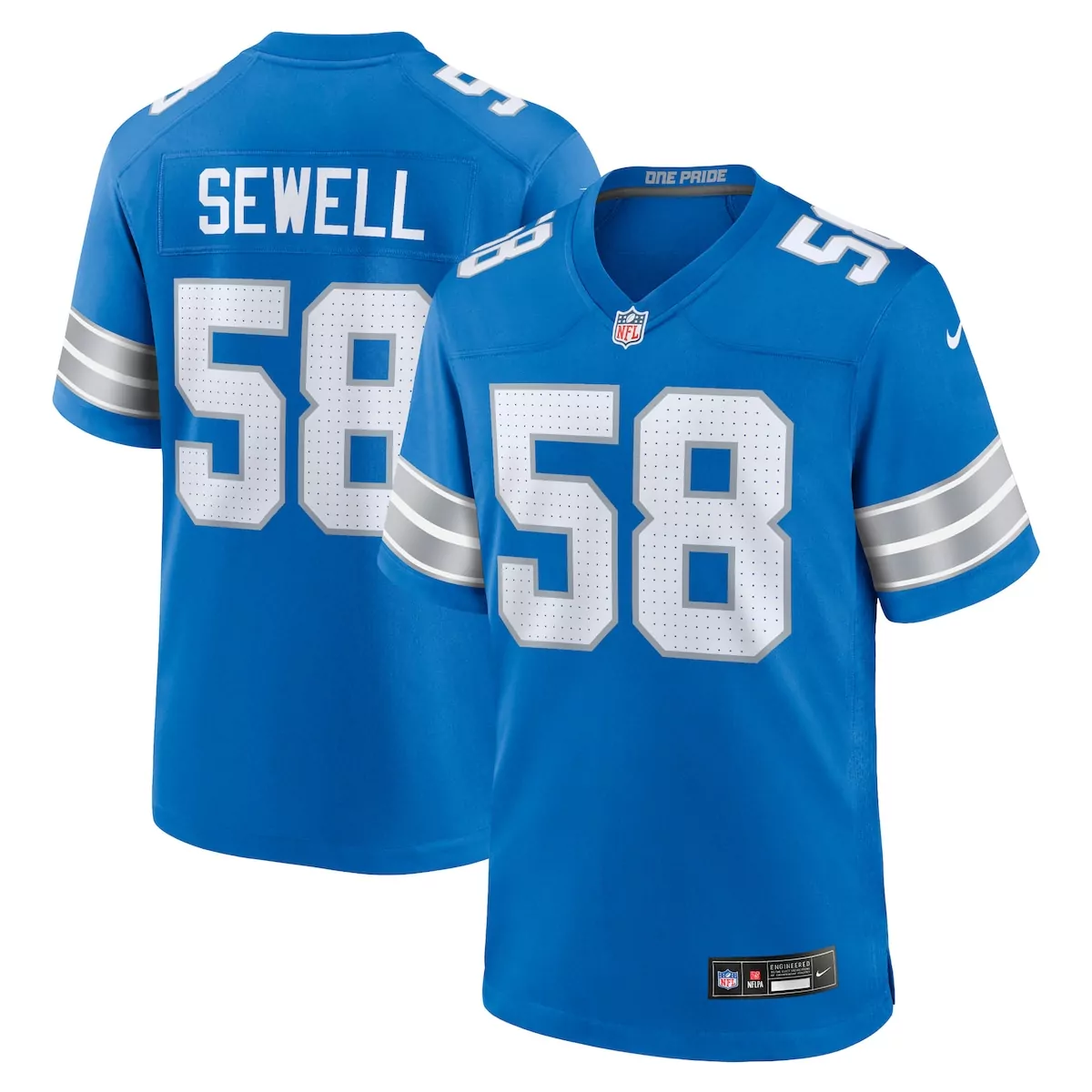 detroit lions penei sewell black 2nd alternate game jersey nzc