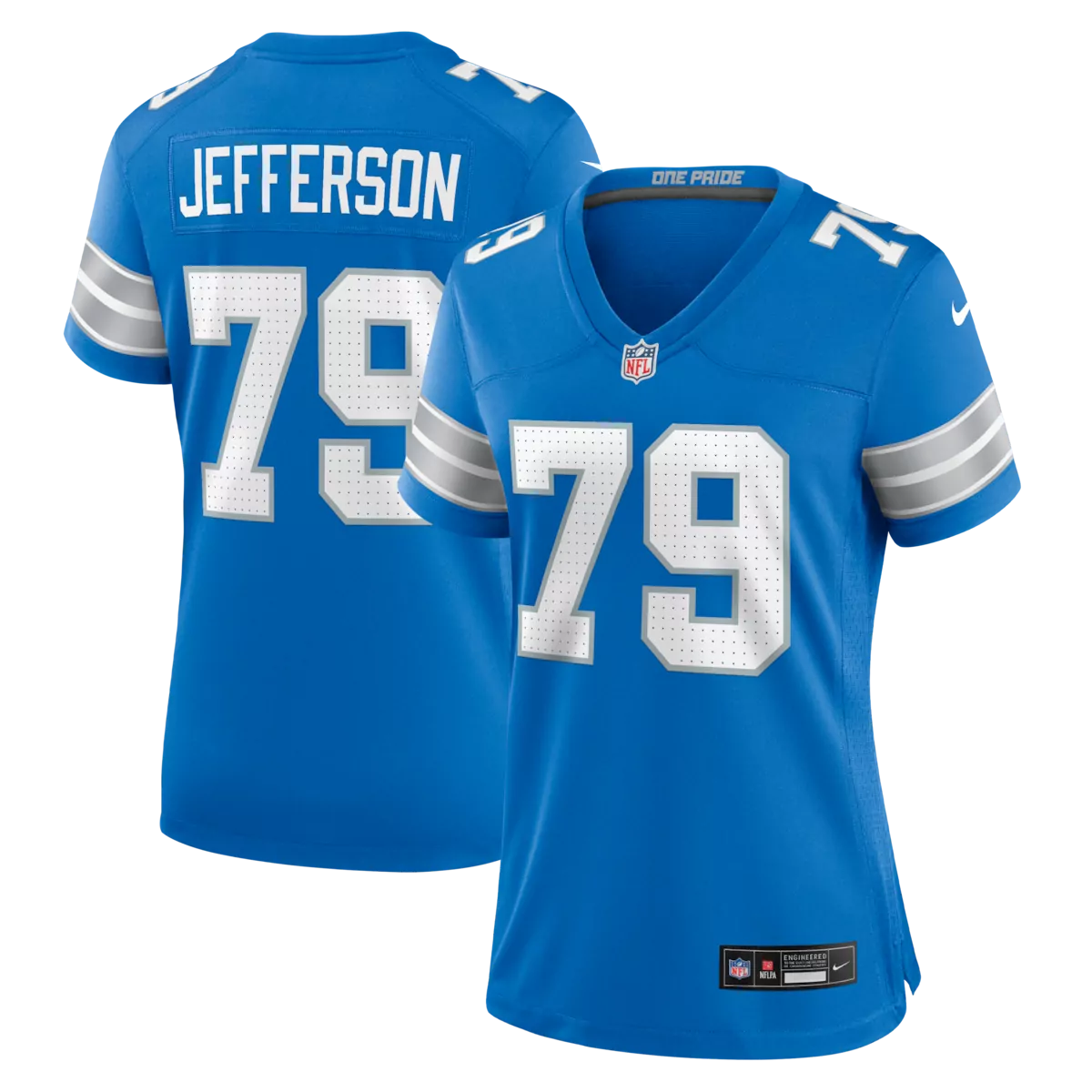 detroit lions penei sewell blue game jersey evg