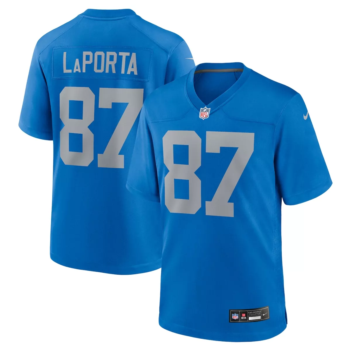 detroit lions sam laporta black 2nd alternate game jersey