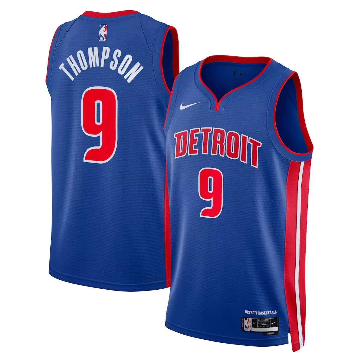 detroit pistons icon edition jersey blue ausar thompson unisex