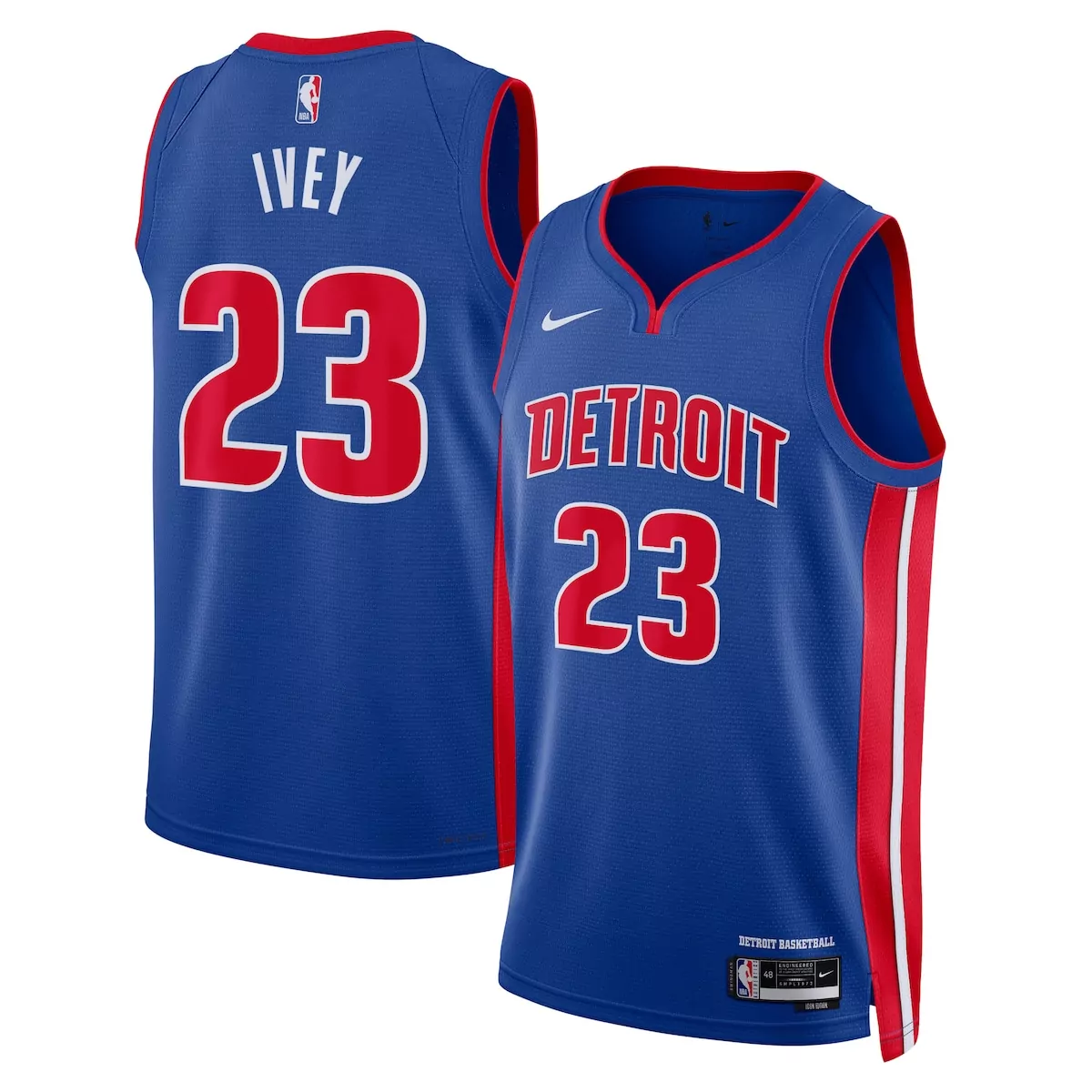 detroit pistons icon edition jersey blue jaden ivey unisex