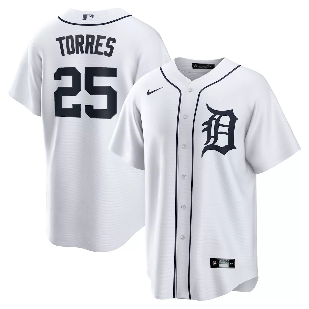 detroit tigers dillon dingler white home jersey u9y