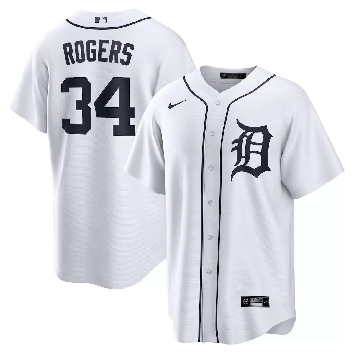 detroit tigers dillon dingler white home jersey u9y