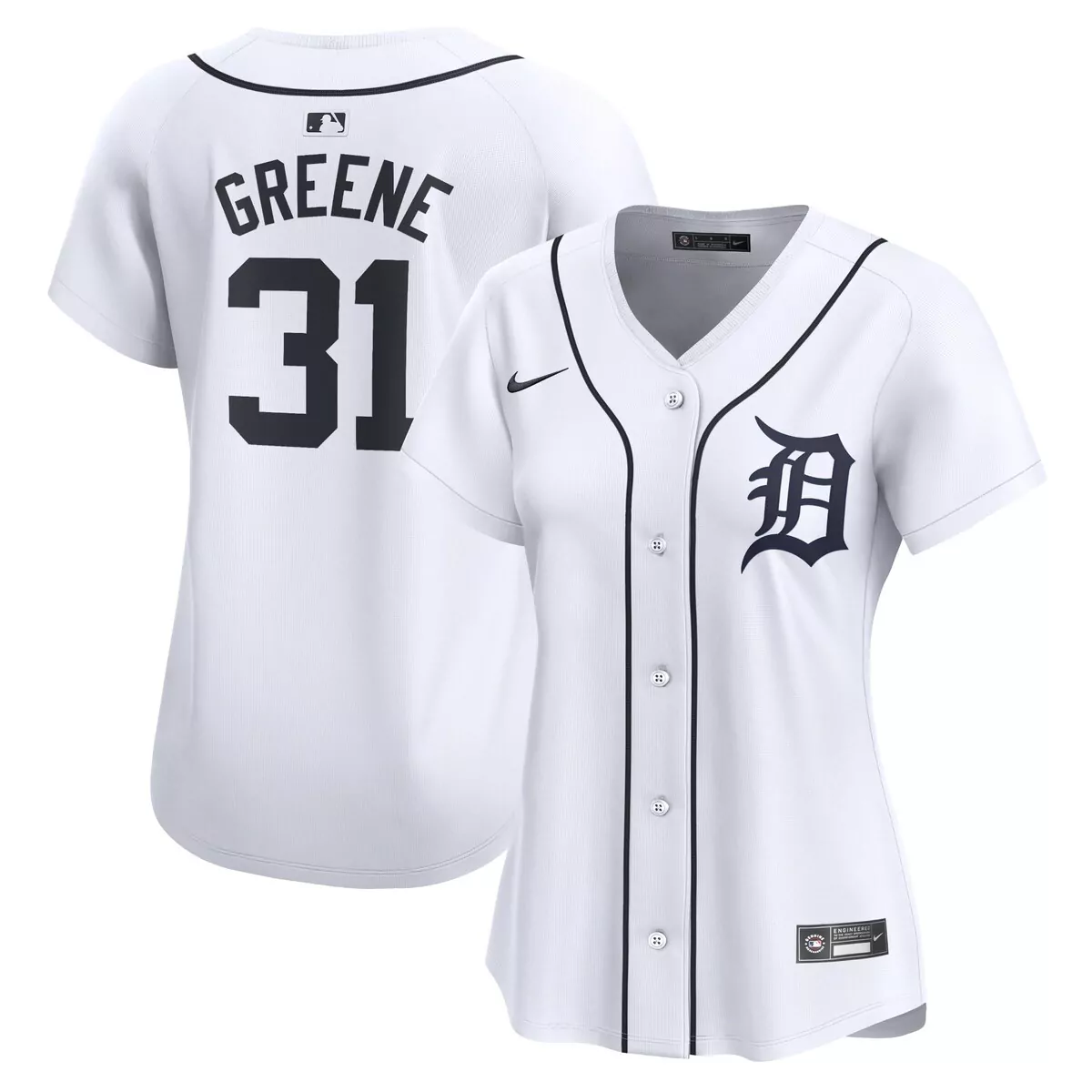 detroit tigers riley greene white home jersey