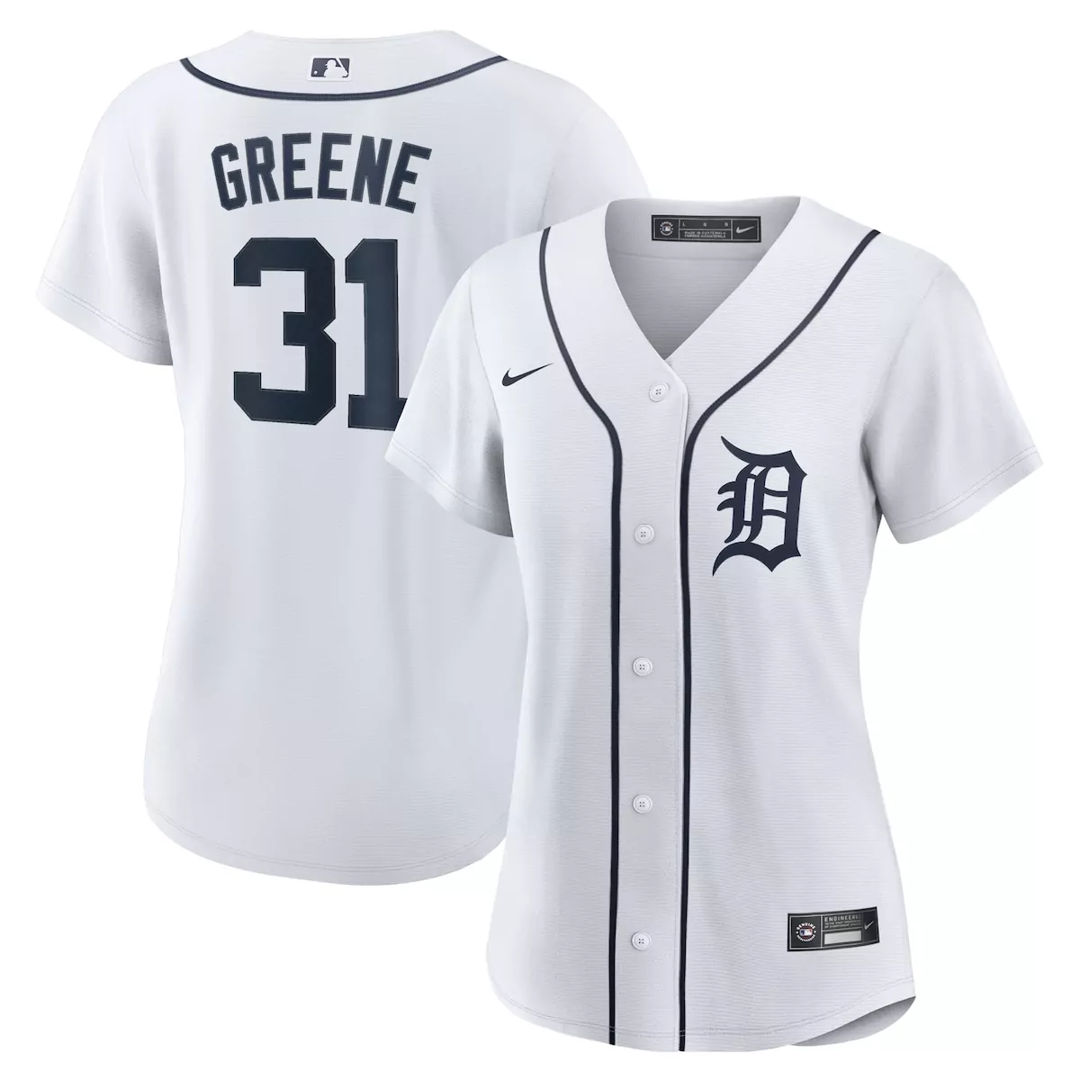 detroit tigers riley greene white home jersey