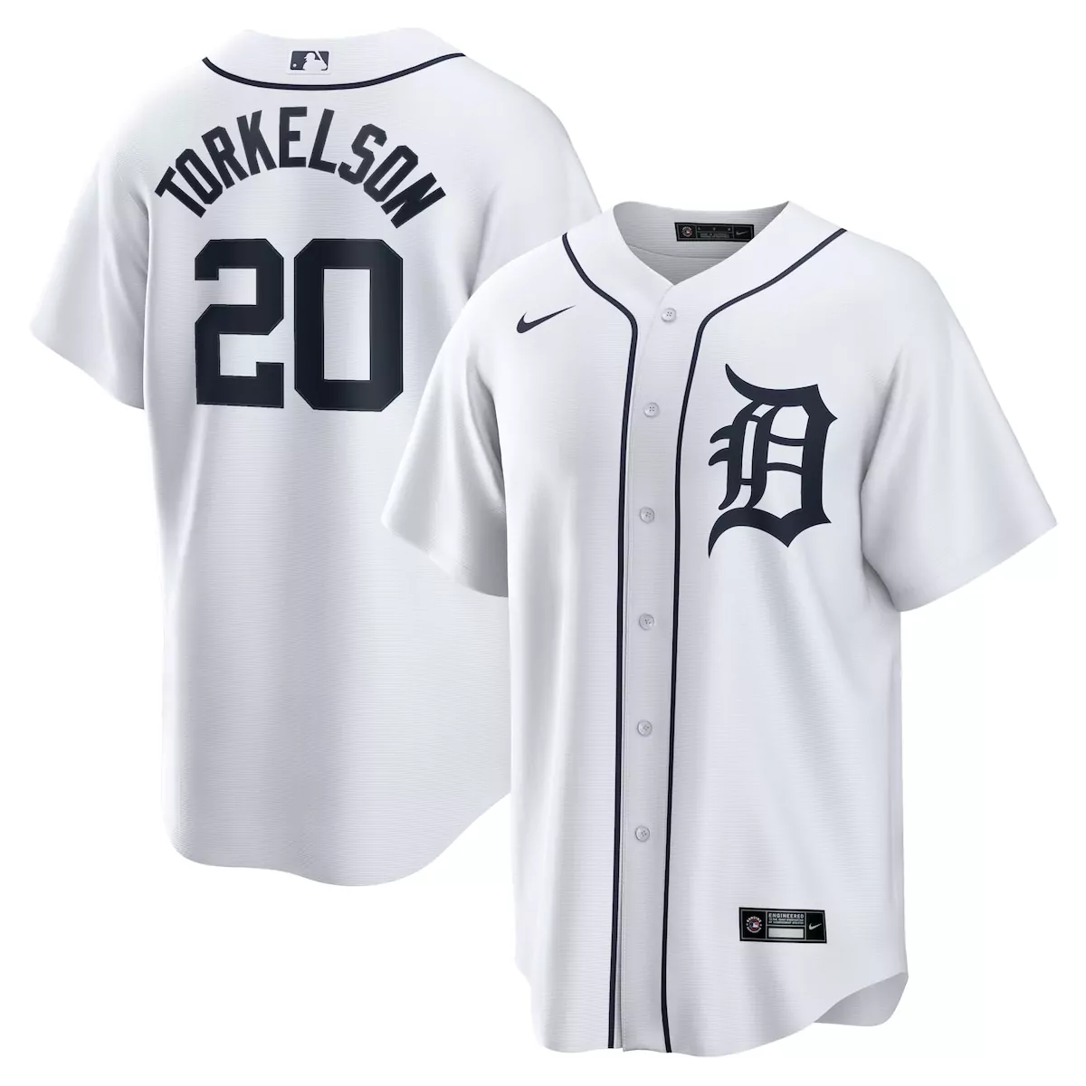 detroit tigers spencer torkelson white home jersey wha