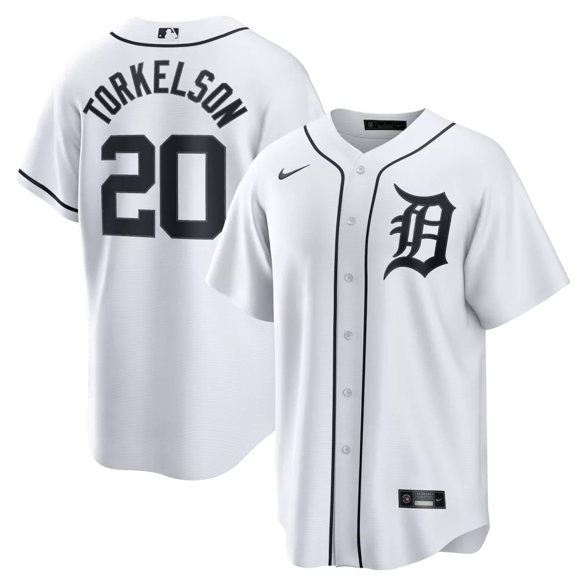 detroit tigers spencer torkelson white home jersey wha