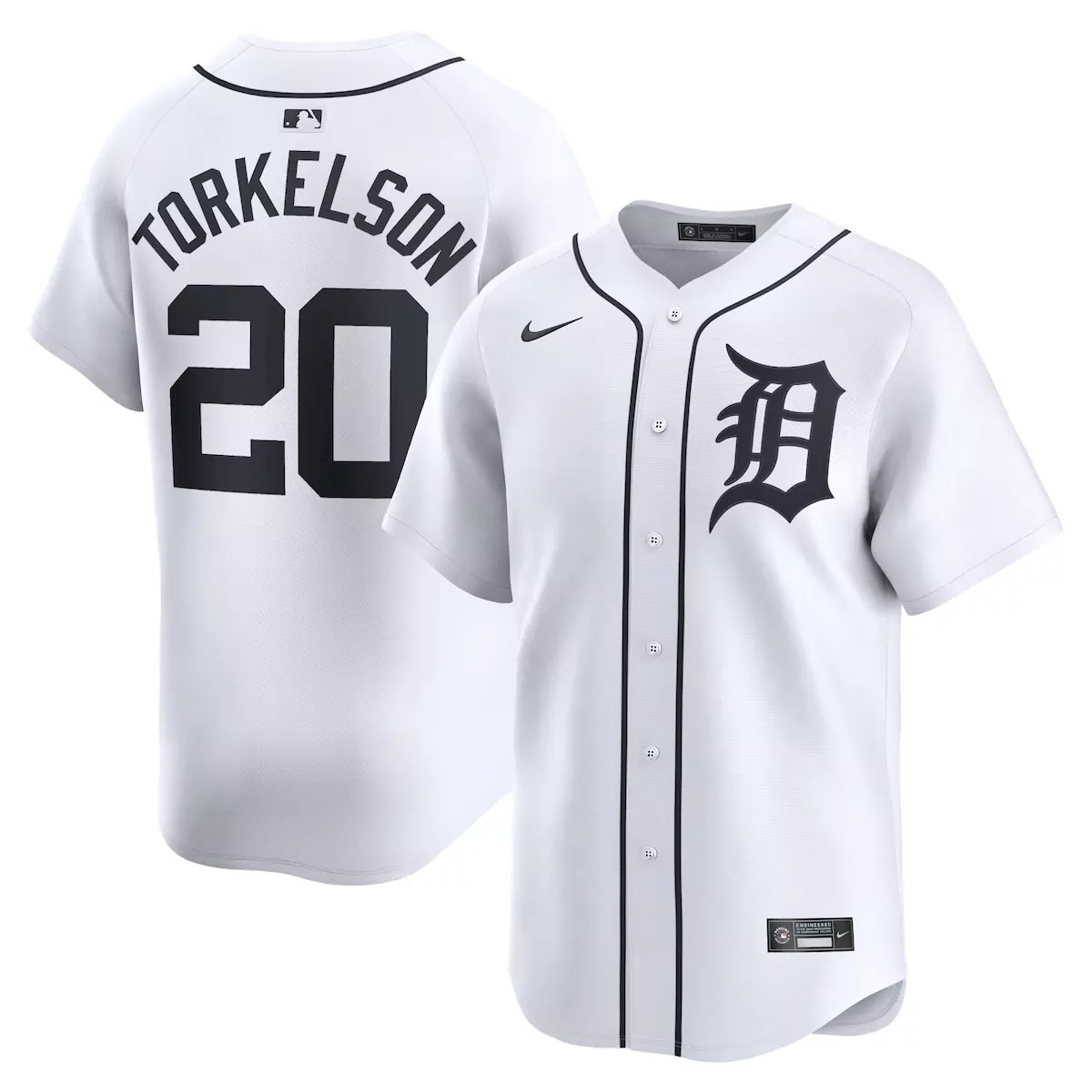 detroit tigers spencer torkelson white home jersey wha