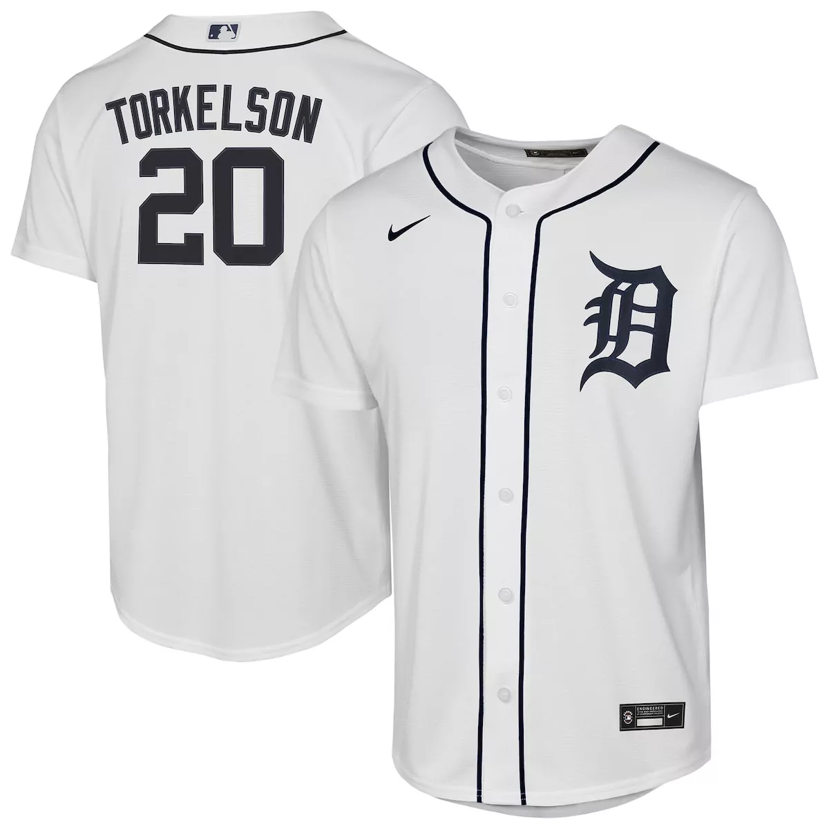 detroit tigers spencer torkelson white home jersey wha