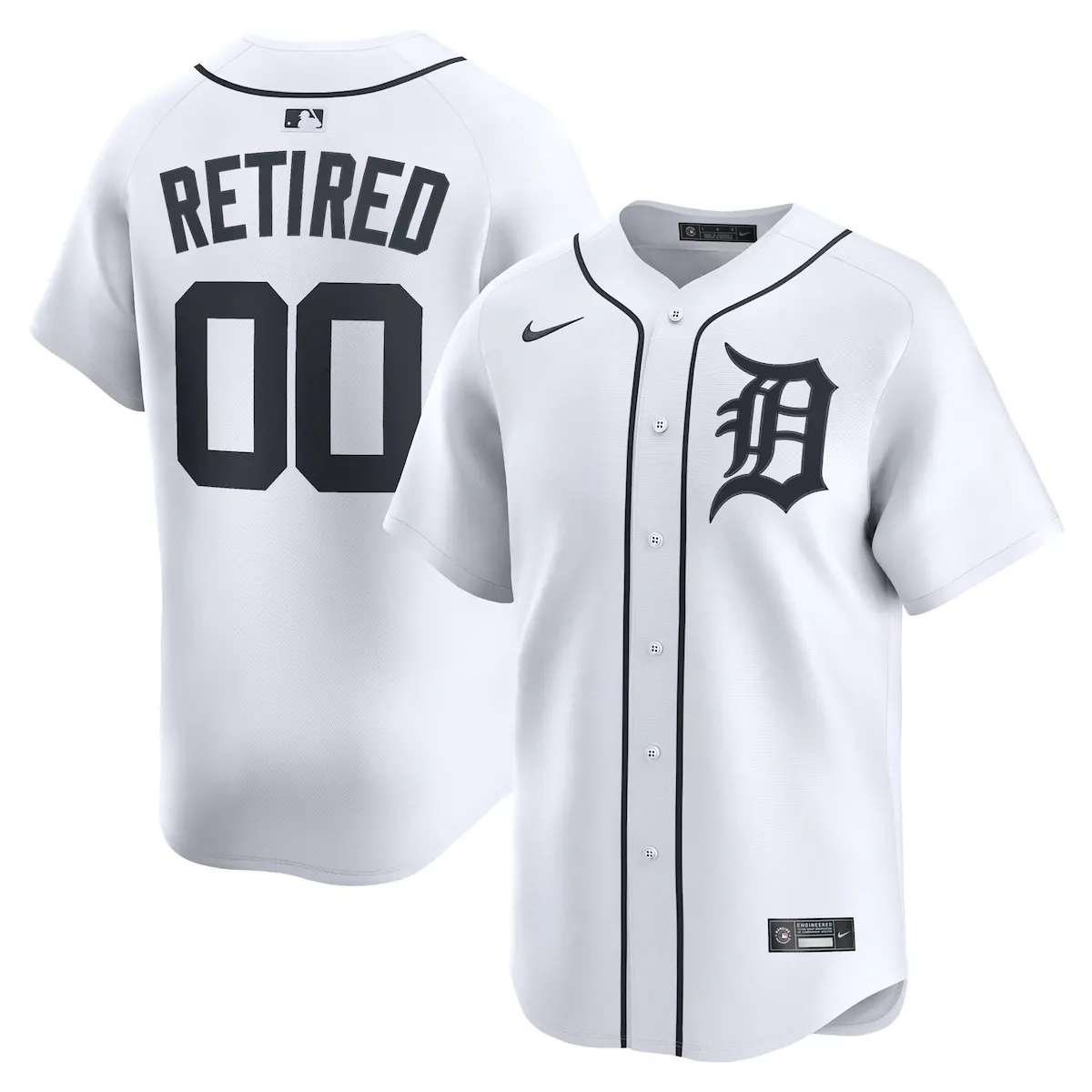 detroit tigers white home limited jersey zmz