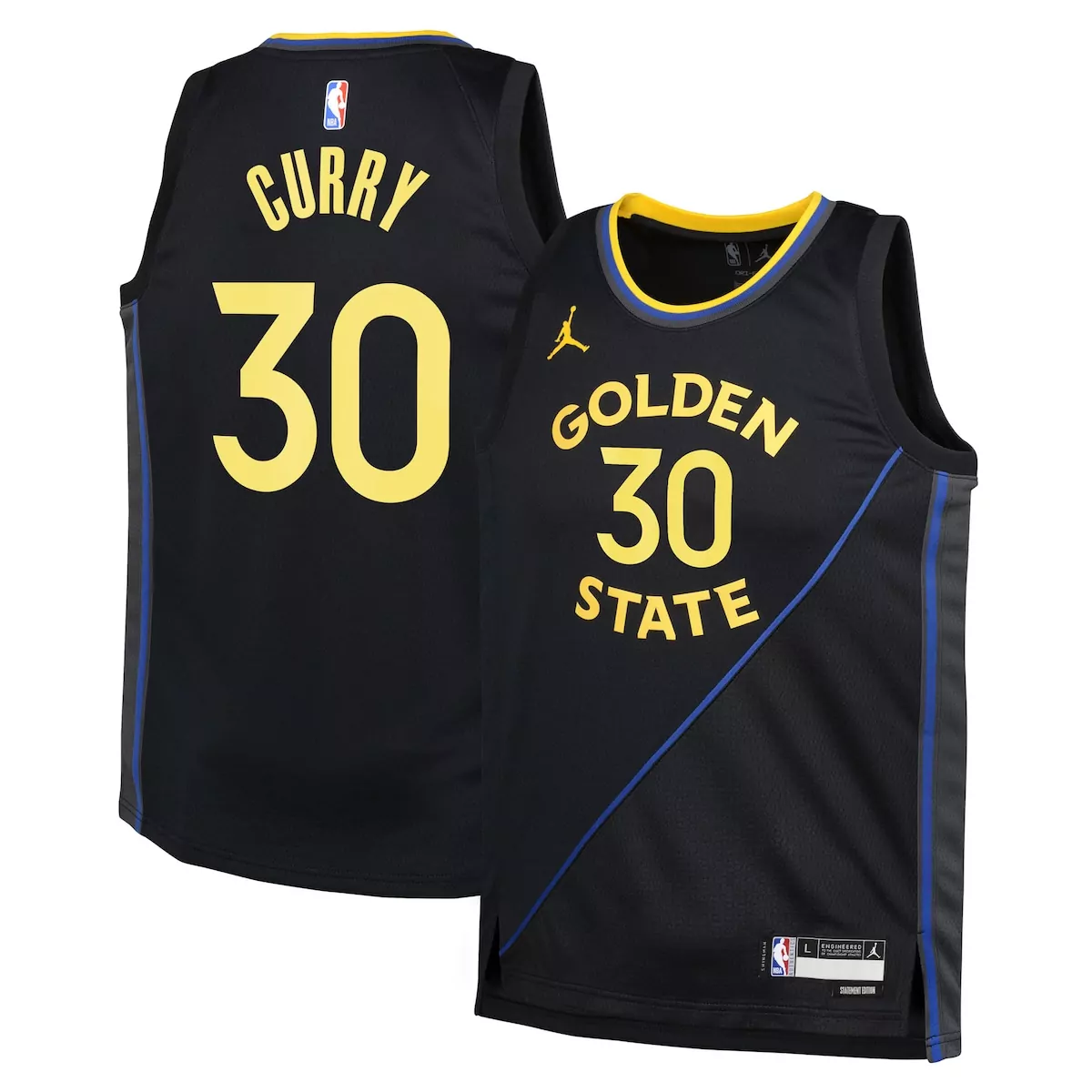 golden state warriors jordan statement edition jersey black stephen curry