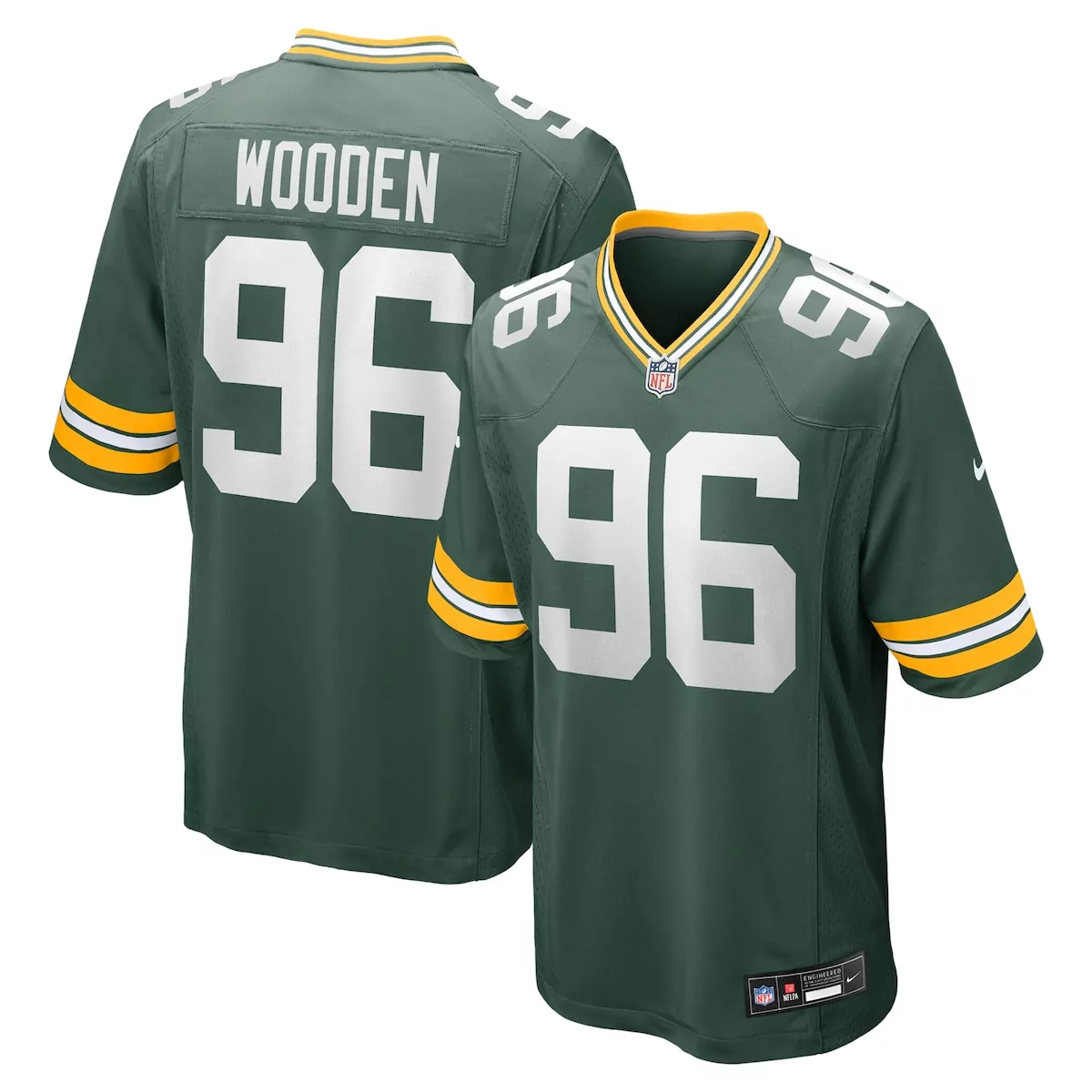 green bay packers colby wooden green game jersey