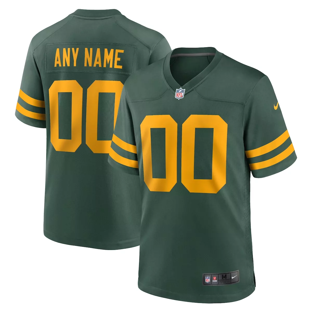 green bay packers green alternate custom jersey 8kv